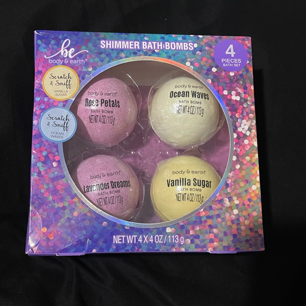 Shimmer Bath bombs
